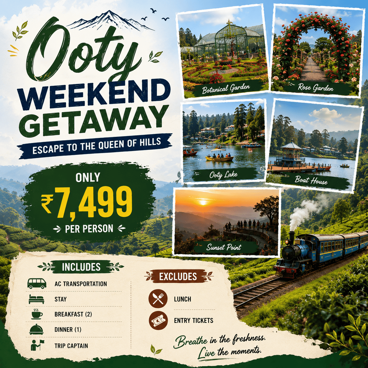 OOTY WEEKEND GETAWAY